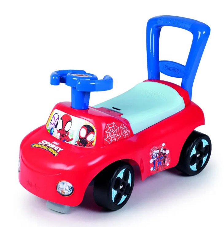 Smoby 720508 Odrážedlo Auto Spiderman Spidey červené