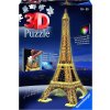 RAVENSBURGER Svítící 3D puzzle Noční edice Eiffelova věž 216 dílků