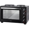 Pečící trouba s dvouplotýnkou ECG ET 32303 černá 2