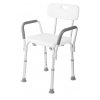HomeLife Koupelnová židle výškově stavitelná Z120 bílá