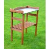 Rojaplast Zahradní stolek pro VÝSADBU dřevěný 1