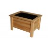 Dřevěný květináč Krušnohorský nábytek 3KV2 Maceta 58 x 45 x 37 cm borovice/smrk přírodní
