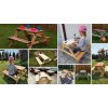 Rojaplast Piknik dětský zahradní set přírodní 2