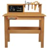 KidLand Dřevěný dětský pracovní stůl ponk s příslušenstvím 446458 1