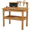 KidLand Dřevěný dětský pracovní stůl ponk s příslušenstvím 446458