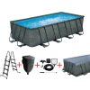 Nadzemní bazén s ocelovou konstrukcí Summer Waves Elite Frame Rattan 5,49 x 2,74 x 1,32 m 58157