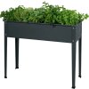 Parkside Ocelový vyvýšený záhon Keraxx 100 x 40 x 80 cm antracit 3