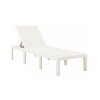 ProGarden Zahradní polohovací lehátko Haiti 2 ratan bílé
