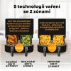 GourmetMaxx Dvoukomorová horkovzdušná fritéza 2 x 3,5 l 12459 (2)