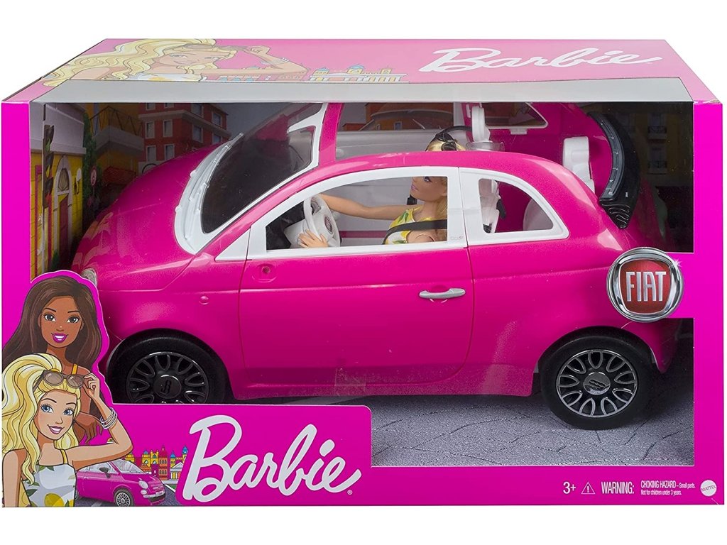 Mattel GXR57 Barbie bábika a auto Fiat - Nejlevnější zboží.sk