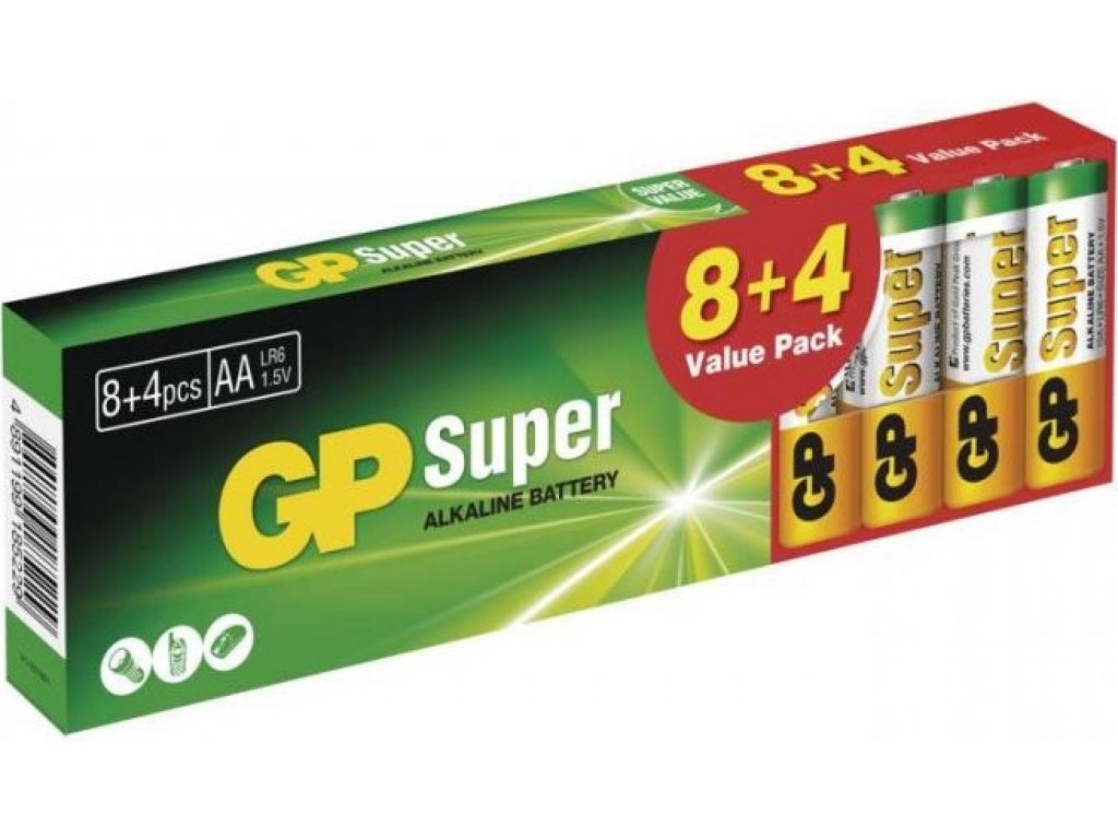 GP Super Alkaline AA 12ks 1013200125