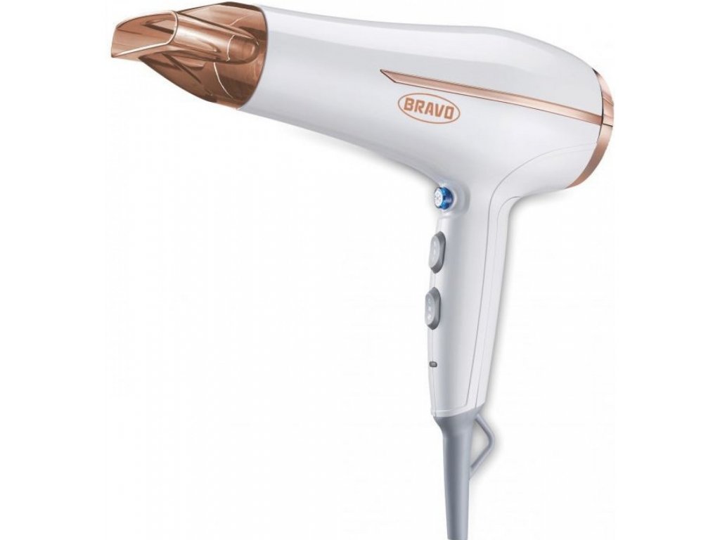 Vysoušeč vlasů s ionizací Bravo B 4674 bílý 1