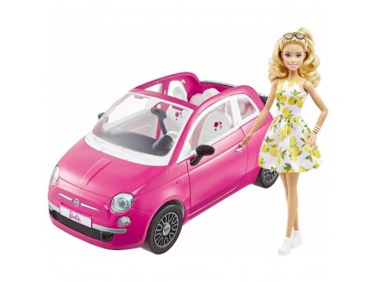 Mattel GXR57 Barbie panenka a auto Fiat