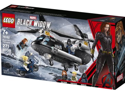 Lego Super Heroes 76162 Černá vdova a honička ve vrtulníku