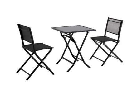 Horeca Skládací balkonový set kovový 2+1 Santorine