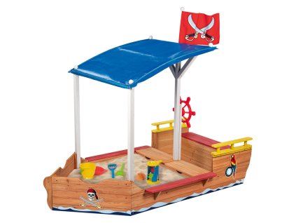 Playtive Pískoviště piratská lod pirát