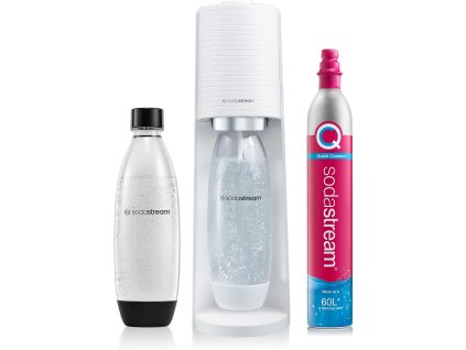 Výrobník perlivé vody Sodastream Terra bílá + láhev SodaStream Fuse 1 l + bombička