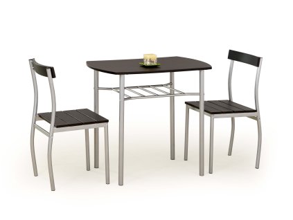 Halmar Jídelní sestava Lance stůl + 1 židle wenge