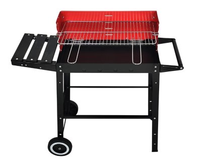 GardenMeister Zahradní pojízdný gril na dřevěné uhlí Basic Trolley BBQ WM044249 16 13