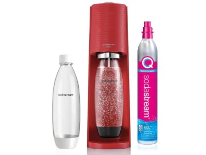 Výrobník perlivé vody Sodastream Terra RED+ láhev SodaStream Fuse 1 l + bombička