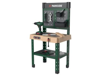 Kidland Dětský dřevěný dílenský pracovní stůl Ponk WS 14755