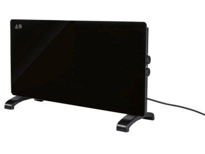 SwitchOn Skleněný elektrický konvektor TGH 2000 B4 černý