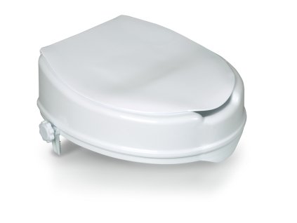 HomeLife Zvýšené sedátko na WC s poklopem BT430
