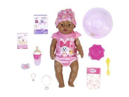 BABY born Panenka s kouzelným dudlíkem černoška 43 cm