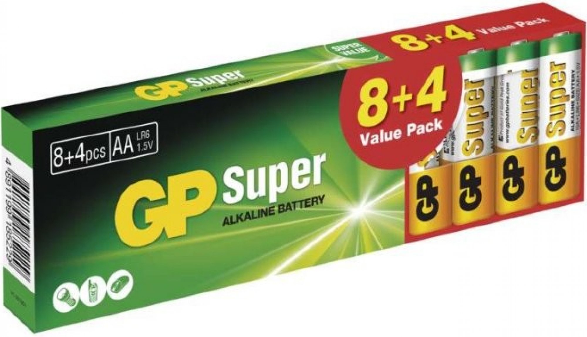 E-shop GP Super Alkaline AA 12ks 1013200125