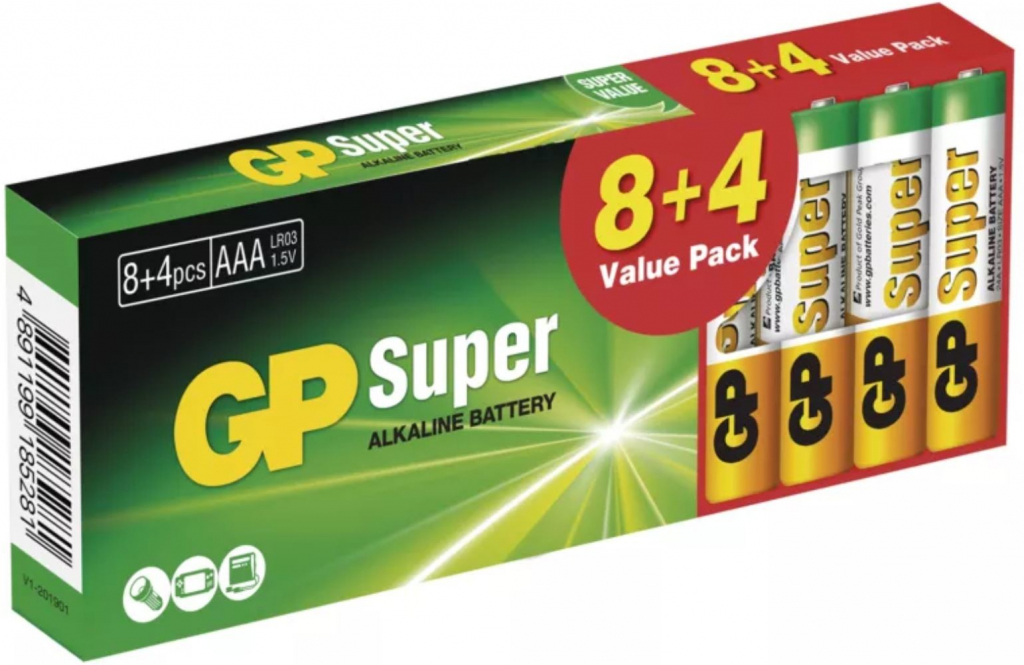 E-shop GP Super Alkaline AAA 12ks 10132000126
