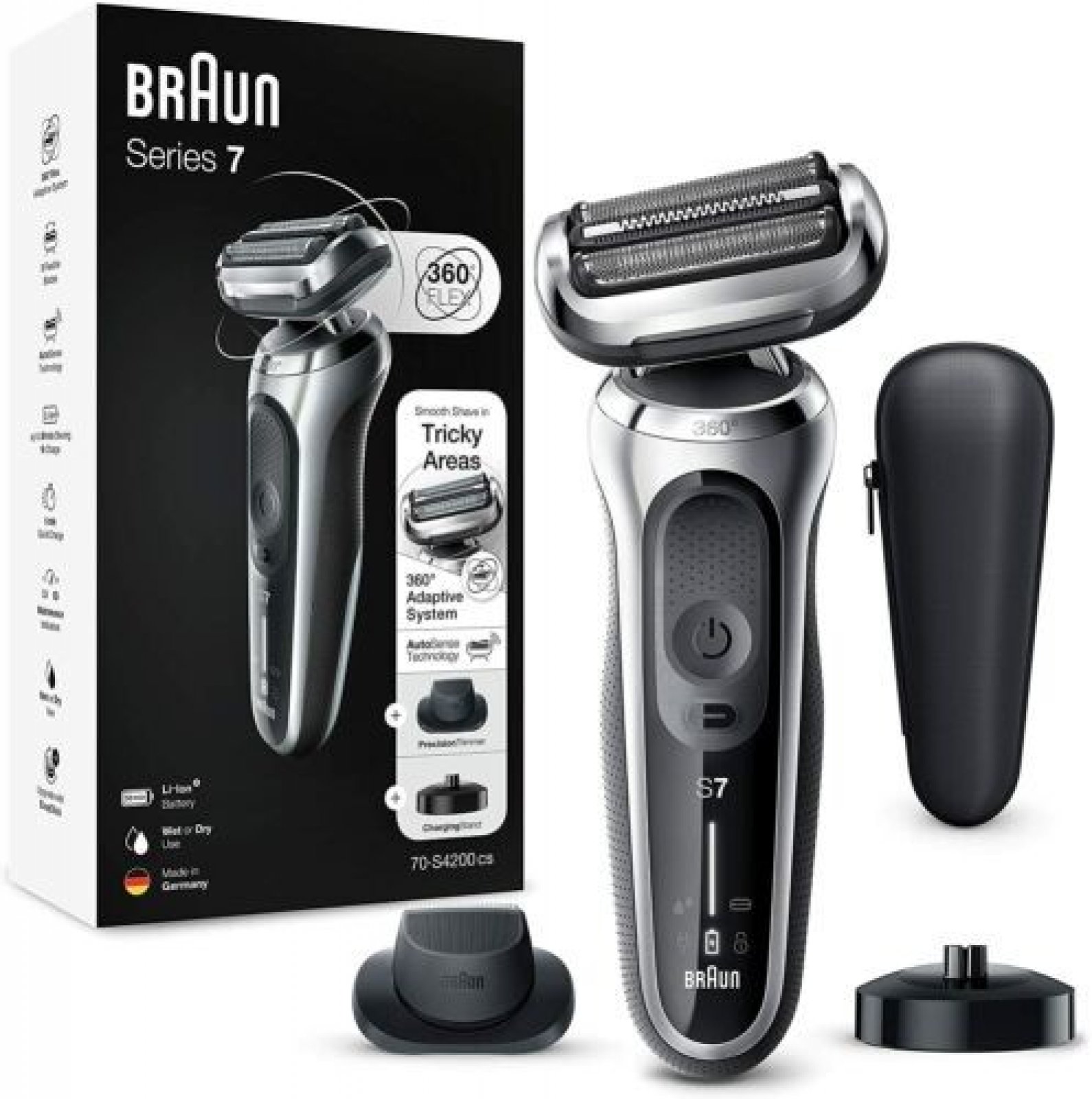 E-shop Braun Elektrický holiaci strojček Series 7 70-S4200cs Silver