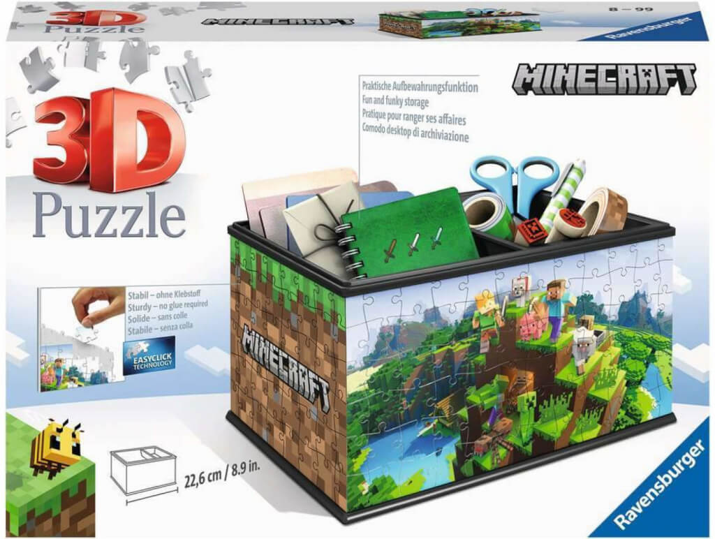 E-shop Ravensburger 3D puzzle Úložná krabica Minecraft 216 ks
