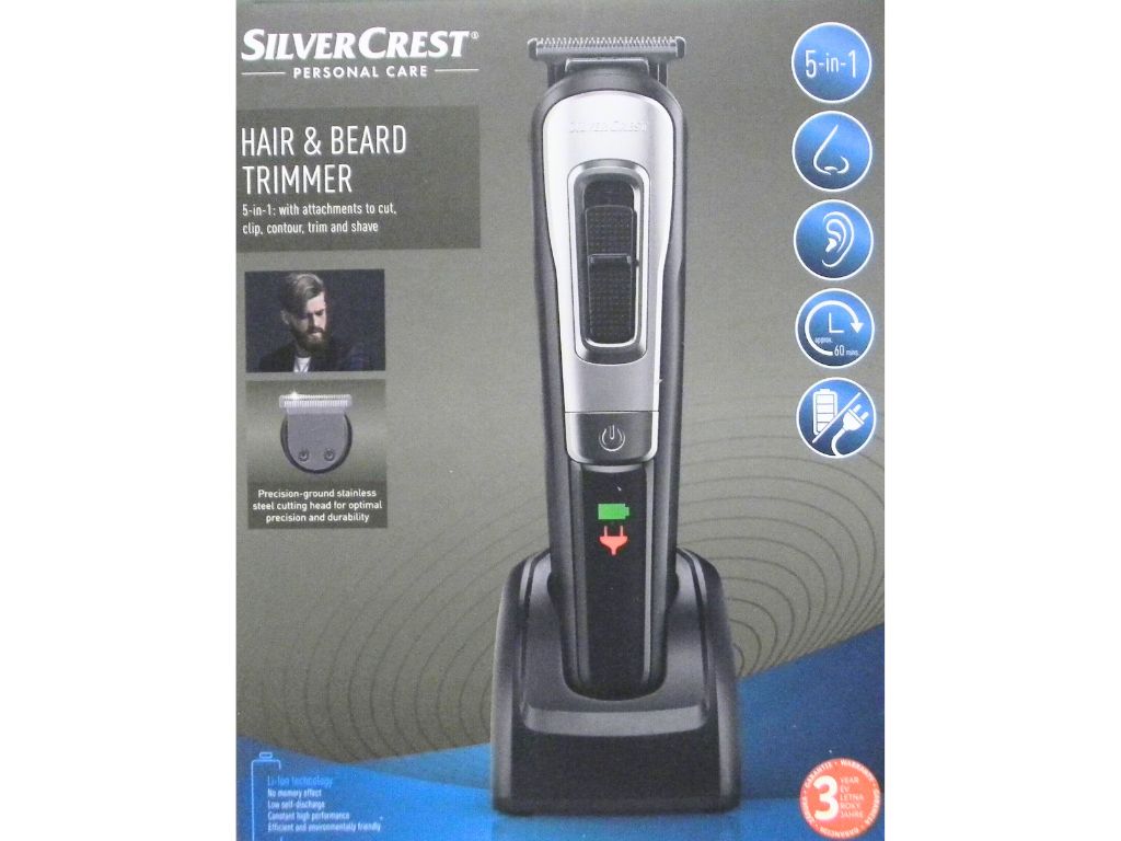 E-shop Silvercrest PERSONAL CARE Zastrihávač vlasov a fúzov SHBS 3.7 D5 5 v 1 100347003