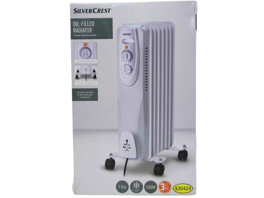 E-shop Silvercrest Olejový radiátor SOR 1500 E4