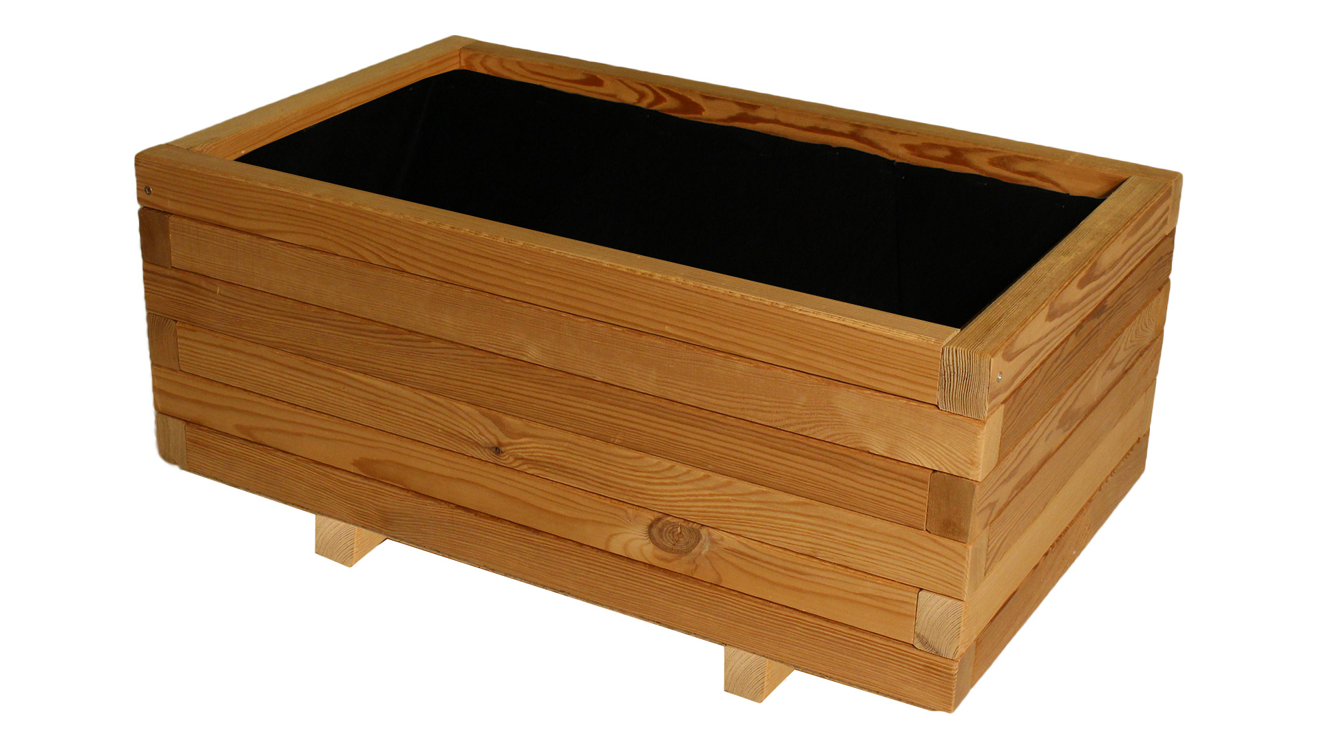 E-shop Krušnohorský nábytok Drevený kvetináč 1KVT4 Flor THERMOWOOD 70 x 42 x 31 cm prírodný