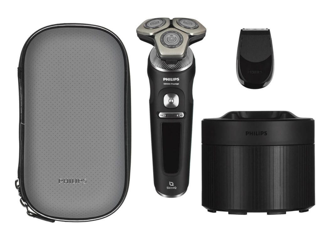 E-shop Rotačný holiaci strojček Philips Shaver S9000 Prestige SP9840/32 - Lehce poškozená krabička, výrobek bez vad