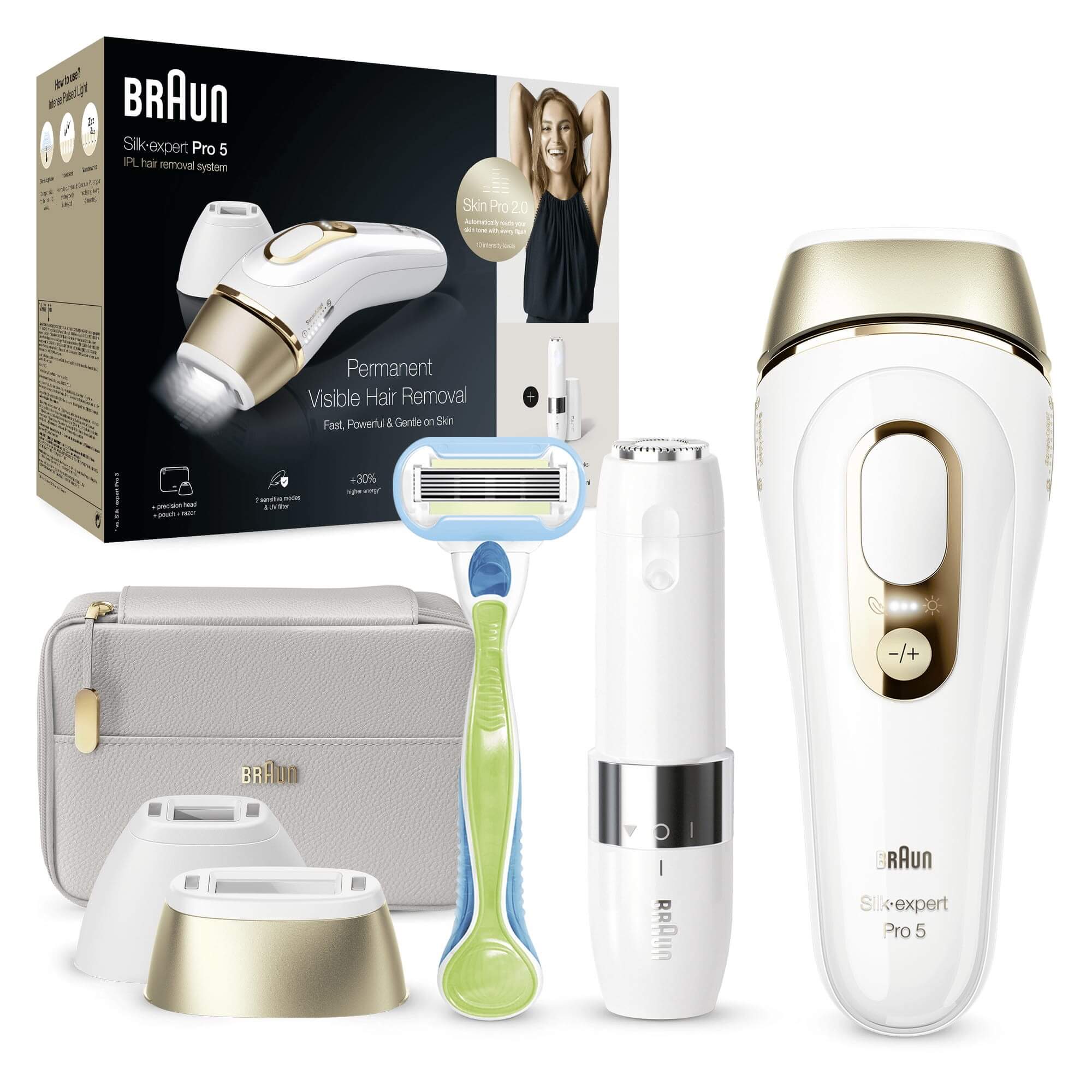 E-shop IPL epilátor Braun Silk-expert Pro 5 PL5159 IPL - Lehce poškozená krabička, výrobek bez vad