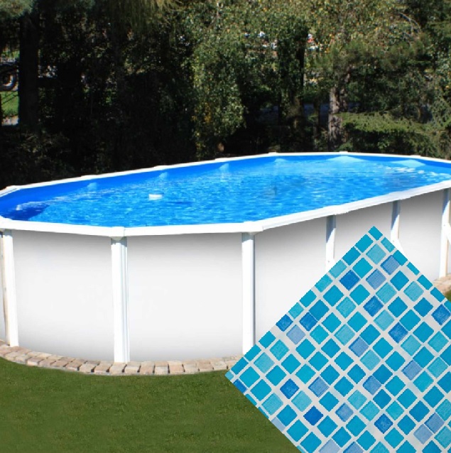 Planet Pool 30805 Náhradná bazénová fólia Mosaic pre bazén 5,5 x 3,7 x 1,2 m
