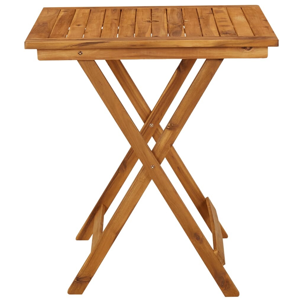 CountrySide Záhradný drevený skladací stôl Hogan 70x70x75 cm Akácie