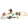 Playtive Dřevěná železnice Statek 43 dílů