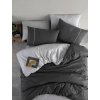 Bavlněné povlečení Renforcé Berlin šedé 140x200 70x90 - povlekame.cz