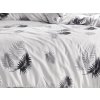 Prodloužené bavlněné povlečení Forest černobílý - povlekame.cz