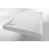 Prostěradlo bavlna Jersey bílé s napínací gumou 200 x 220 cm - povlekame.cz