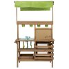 KidLand 446439 Dětská venkovní kuchyňka s markýzou 55