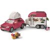 Schleich 42535 Dobrodružné auto s přívěsem a koněm 1