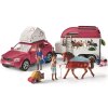 Schleich 42535 Dobrodružné auto s přívěsem a koněm