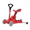 KidLand Dětská rostoucí koloběžka 4v1 KS 13358 červená 2