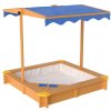 KidLand Pískoviště se stříškou 118x118x118 cm 435243 modrá 6