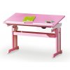 Dětský rostoucí psací naklápěcí psací stůl CECILIA růžový