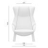 Terra Lounge TE-XL-D – rozměrový výkres 1